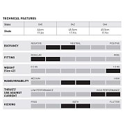Flossen mit Booties MARES Quattro Power Černá 46 / 47