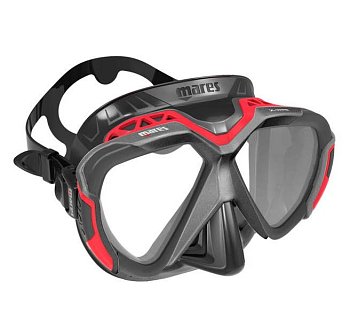MARES Tauchmaske X-WIRE Schwarz - Rot