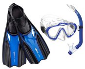 Maske + Schnorchel + Flossen - Shark MARES SET - baby blue 27/30