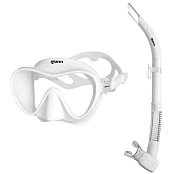 Maske + Schnorchel - Schnorchel MARES SET TROPICAL weiß