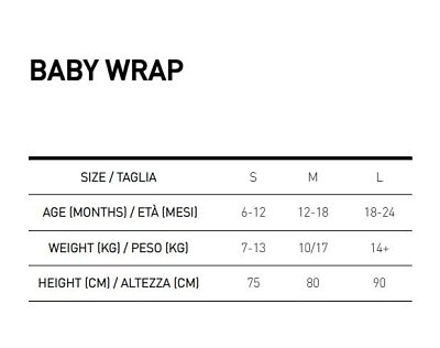 Neopren für kleine Kinder MARES BABY WRAP - Kinder L Blau