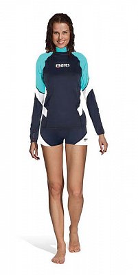 Shirt MARES RASH GUARD LOOSE FIT Short Sleeve - Langarm - Loose Fit - Frauen L Lila