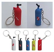 Tauchflasche - Schlüsselanhänger Šedá