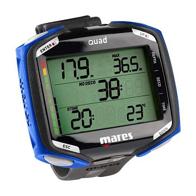 MARES Tauchcomputer QUAD Gelb - Schwarz