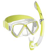 Maske + Schnorchel + Boje Mares COMBO PIRATE NEON - Schnorchelset mit Boje - Kinderset