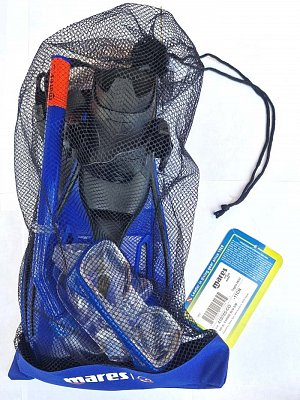 Maske + Schnorchel + Flossen Mares CARIBE JR - Kinderset
