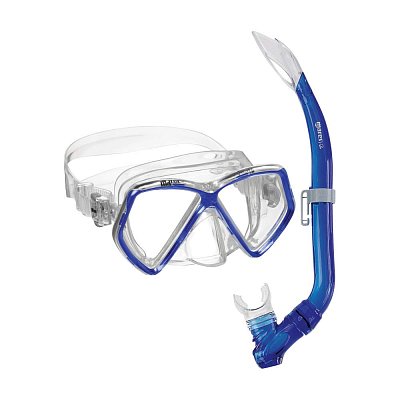 Maske + Schnorchel + Flossen - MARES PIRATEN SET - Junior Blau 27/30