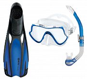 Maske + Schnorchel + Flossen MARES SHORE SET - Adult Size Blue 36/37