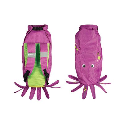 Maske + Schnorchel + Flossen + Rucksack - MARES Seefreunde SET - Junior Purple - Octopus ML