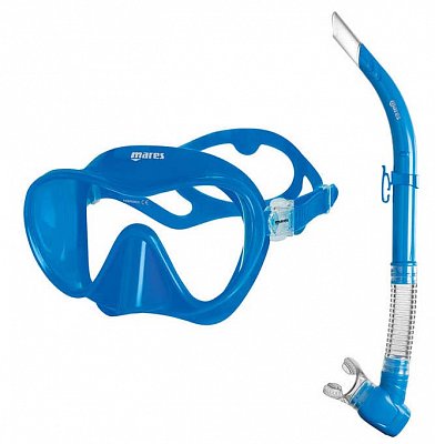 Maske + Schnorchel - Schnorchel MARES SET TROPICAL weiß