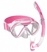 Maske und Schnorchel Combo MARES VENTO JR. NEON Junior Set - Baby-Rosa