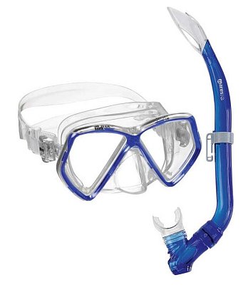 Maske und Schnorchel und MARES PIRATE TONGA Junior Set - Baby Blue