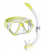 Maske und Schnorchel WAHOO MARES SET neongelb