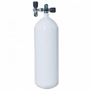 Tauchflasche 15L / 230 bar VÍTKOVICE CYLINDERS Weiß Nur ohne Ventil Flasche ohne Schuhe