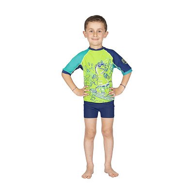 Wassershirt - MARES SEASIDE RASHGUARD SHIELD KID XS Zelená