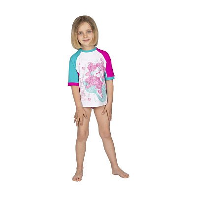 Wassershirt - MARES SEASIDE RASHGUARD SHIELD KID XS Zelená
