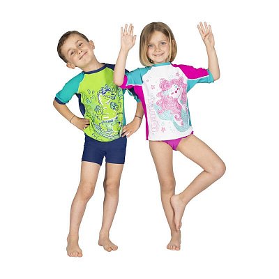 Wassershirt - MARES SEASIDE RASHGUARD SHIELD KID XL Fialová