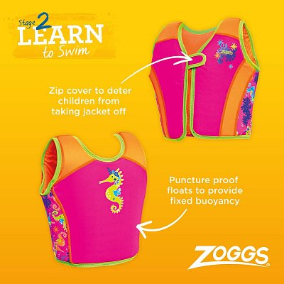 ZOGGS Kinder-Schwimmweste – SEA UNICORN SWIMSURE JACKET PINK