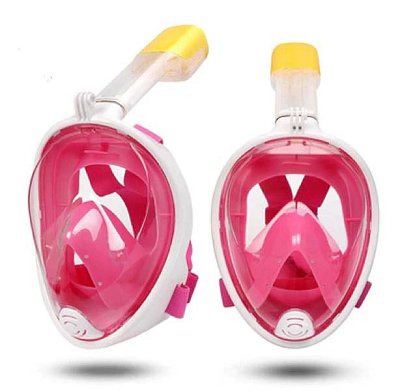 FULL Schnorcheln MASK - Größe Růžová S/M