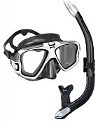 Mares EDGE Tauchmaske + ERGO SPLASH Trockenschnorchel Černá / Bílá