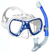 MARES SPYDER Tauchmaske + ERGO DRY Trockenschnorchel Modrá