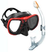 MARES SPYDER Tauchmaske + ERGO DRY Trockenschnorchel Modrá