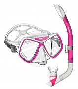 Maske + Schnorchel Mares RIDLEY COMBO Schnorchelset Růžová
