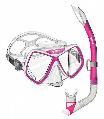 Maske + Schnorchel Mares RIDLEY COMBO Schnorchelset Růžová