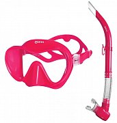 Maske + Schnorchel - Schnorcheln MARES SET TROPICAL Rosa