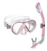 Maske + Trockenschnorchel - Mares VENTO JR DRY Combo - Kinder Růžová
