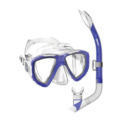 Maske und Schnorchel Set Mares TRYGON JUNIOR COMBO Modrá