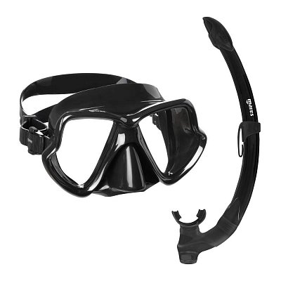 Maske und Schnorchel WAHOO MARES SET Černá