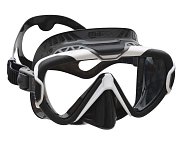 PURE WIRE MASKE + COLOR FRAME Mares KOSTENLOS Čirá - Žlutá Bílo - Růžový rám